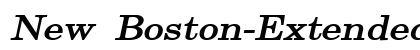 New Boston-Extended Bold Italic Preview