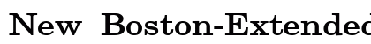 New Boston-Extended Bold font free download