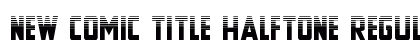 New Comic Title Halftone Regular font free download