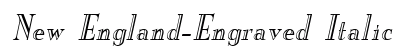 New England-Engraved Italic font free download