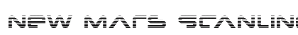 New Mars Scanlines Regular Font Preview