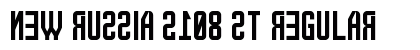 New Russia 2108 St Regular Font Preview