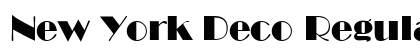 New York Deco Regular font free download