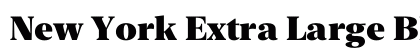 New York Extra Large Black font free download