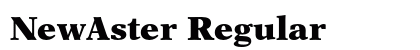NewAster Regular font free download