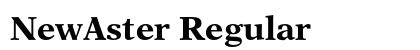 NewAster Regular Preview