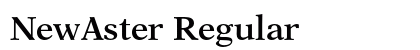 NewAster Regular Preview