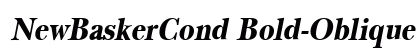 NewBaskerCond Bold-Oblique preview NewBaskerCond Bold-Oblique preview