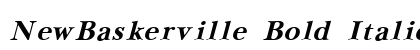 NewBaskerville Bold Italic Preview