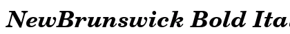 NewBrunswick Bold Italic Preview