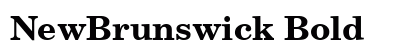 NewBrunswick Bold Preview