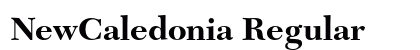 NewCaledonia Regular Preview