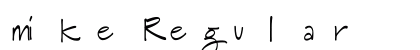 mike Regular font free download