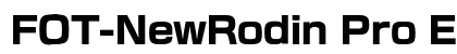 FOT-NewRodin Pro EB font free download