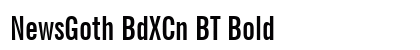 NewsGoth BdXCn BT Bold font free download
