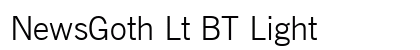 NewsGoth Lt BT Light font free download