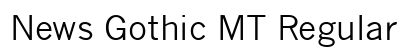News Gothic MT Regular font free download