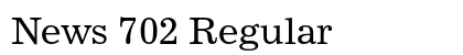 News 702 Regular font free download