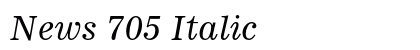 News 705 Italic Preview