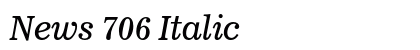 News 706 Italic Preview