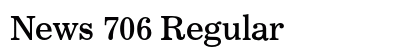 News 706 Regular font free download