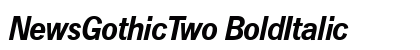 NewsGothicTwo BoldItalic font free download