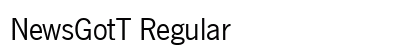 NewsGotT Regular Font Preview