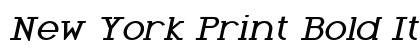 New York Print Bold Italic Preview
