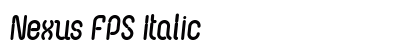 Nexus FPS Italic Preview