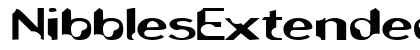 NibblesExtended Regular Font Preview