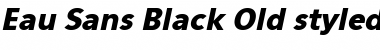 Eau Sans Black Old-styled Figures Oblique Font