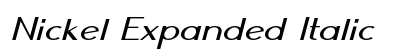 Nickel Expanded Italic Preview