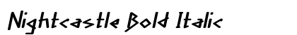 Nightcastle Bold Italic Preview