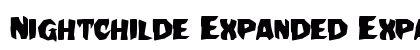 Nightchilde Expanded Expanded Font Preview
