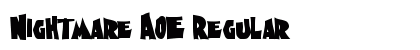 Nightmare AOE Regular Font Preview