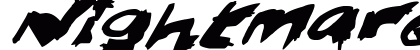 Nightmare Ink Italic Preview