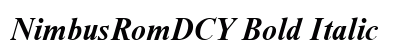 NimbusRomDCY Bold Italic font free download