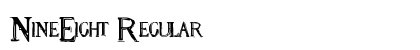 NineEight Regular font free download
