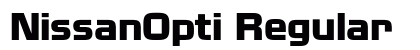 NissanOpti Regular font free download