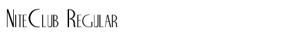 NiteClub Regular font free download