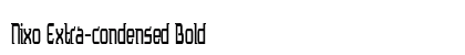 Nixo Extra-condensed Bold Preview