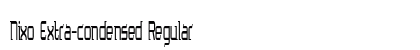 Nixo Extra-condensed Regular Preview