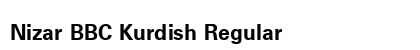 Nizar BBC Kurdish Regular font free download
