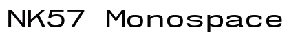 NK57 Monospace Expanded Preview