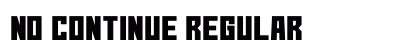 No Continue Regular font free download