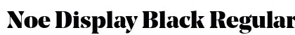 Noe Display Black Regular preview Noe Display Black Regular preview