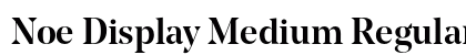 Noe Display Medium Regular font free download