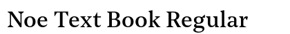 Noe Text Book Regular preview Noe Text Book Regular preview