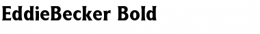 EddieBecker Font