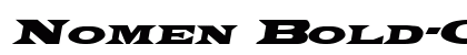 Nomen Bold-Oblique Preview
